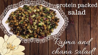 Channa And Rajma Salad - An Indian Take On A Mediterranean Dishes