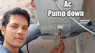 How To Pump Down In Air Conditioner | AC Gas Restore | एसी का गैस बैक कैसे करें