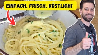 🍝 🍋 Köstliche SPAGHETTI AL LIMONE: ITALIENISCHER KLASSIKER LEICHT GEMACHT 🇮🇹