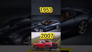 Evolution of chevrolet (1953~2023)#shorts#short#realcars