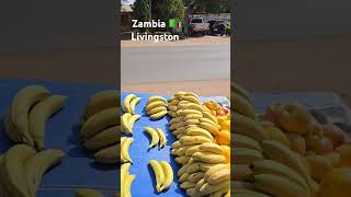 Zambia 🇿🇲 Livingston street style fruit selling ♥️ #Africa #food