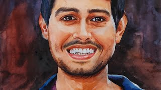 Watercolor Painting of Dhruv Rathee||