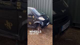 New tyres for Ron the channel smart car #short #shorts #shortsyoutube #shortvideo #citycardriving