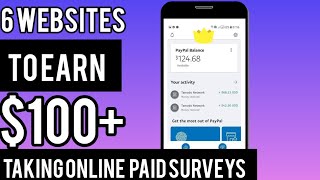 6 Best Websites To Make $100+  Taking Surveys (worldwide)