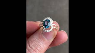 London Topaz Silver Ring #gems #gemstones #jewellery #jewellerydesign