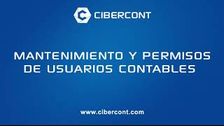 MANTENIMIENTO Y PERMISOS DE USUARIOS CONTABLES