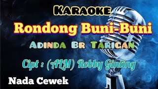 RONDONG BUNI-BUNI | ADINDA BR TARIGAN | KARAOKE LAGU KARO |  TERBARU 2024 | NADA CEWEK