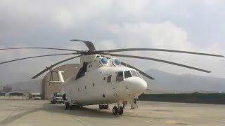 Mi-26 The Largest Helicopter in the World Loads a Fuel Truck in Kabul, Afghanistan