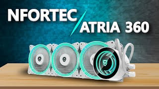 NFORTEC nos envía su refrigeración líquida TOPE DE GAMA | Atria 360 White AIO | CurTech