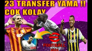 Sesli Anlatım Pes 2013 Transfer Yaması 2023-2024 Nasıl Yapılır %100 Full Kadro Güncel Yama