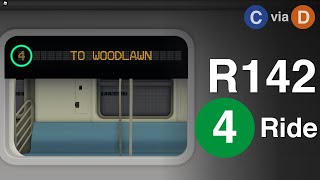 ROBLOX (C) via (D) | Operating a R142 (4) Train 145 St-Tremont Av