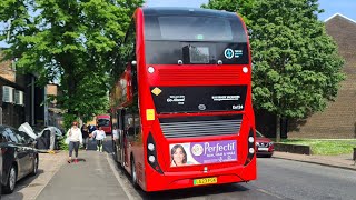 FRV. London General Bus Route 213: Kingston - Sutton, Bushey Road. BYD D8UR E400EV (Ee124) (LG23FGK)