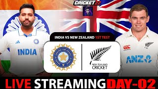 India Vs New Zealand 2024 || Ind Vs Nz || 1st Test || Day-02 || Live || Cricket Game || QtxPalash