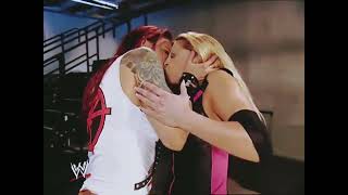 WWE Trish Stratus and Lita kiss