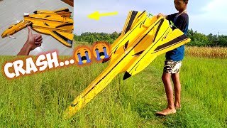 PESAWAT RC SR-71 KUNING CRASH 😭😭😭