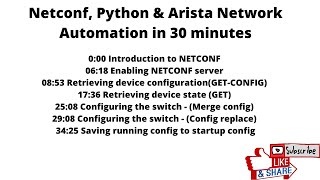 Arista Network Automation with NETCONF and Python