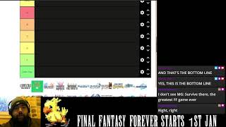 Stu's Pre-Final Fantasy Forever FF Tier List