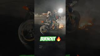 Burnout 🔥TVS Apache bike stunt 🥵 #rahul13india #apache #motorcycle  #stuntbike #apachertr310