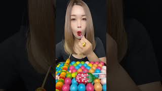 Unwrapping colorful candies ASMR Satisfying and sweet #shorts