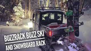 BUZZRACK BUZZSKI Folding Hitch Mount Ski/Snowboard Carrier