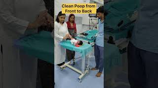 How to clean Poop in babies #shorts #youtubeshorts #shortvideo