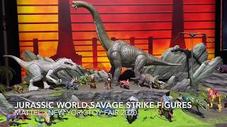 Mattel Jurassic World Savage Strike and Epic Roarin’ Tyrannosaurus Rex - New York Toy Fair 2020