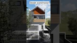 desain scandinavian, rumah minimalis, rumah tropis #shorts