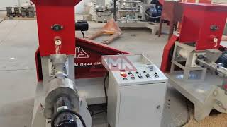 LIMA 200kg/h floating fish feed extruder test