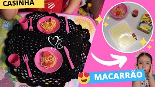 Fazendo MACARRÃO para BONECA de brincadeira #Julia