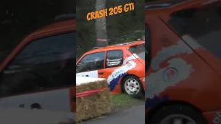 Rally Crash - Peugeot 205 GTI #rally #crash #rallycrash #rallye #rallyecrash #mistakes #fail #fails