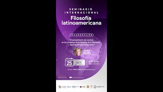 Seminario Internacional Filosofía Latinoamericana: exposición de Alcira Bonilla