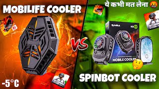 Mobilife Mobile Cooler Vs Spinbot Mobile Cooler🔥| Best Mobile Cooler for Gaming ?