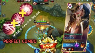 ONE HIT PERFECT COMBO NATALIA | TOP GLOBAL NATALIA GAMEPLAY | MLBB