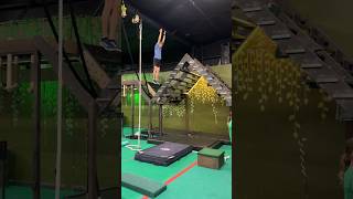 NINJA WARRIOR DROP TEST🩼⚠️… #shortsviral #parkour #viral ￼