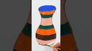 Vase Acrylic Painting | Art for Kids #shorts #painting #art