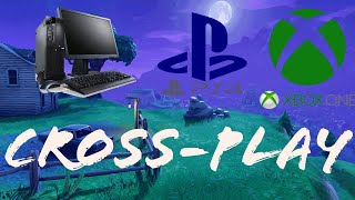 HOW TO PLAY CROSS-PLAY AND BE FRIENDS ON PS4, XBOX ONE S/X AND PC? FORTNITE EXCLUSIVES!1ST GAME EVER