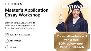 Master's Application Essay Workshop