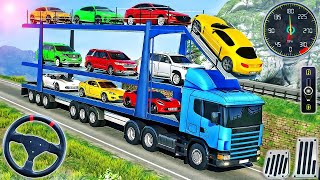 Car Transport Truck Driver Simulator 2023 - Transporting Trailer Truck Driving - Android GamePlay 11