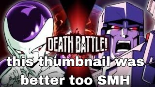 My reaction to Frieza vs Megatron