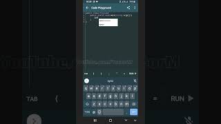 C++ hello world program on mobile \\ C++ on Android \\ Code playground 🔥🔥 #Shorts