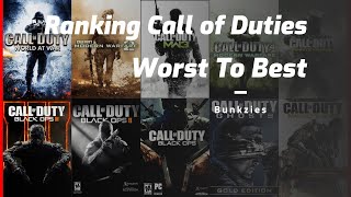 RANKING ALL OF THE CALL OF DUTY GAMING FROM BEST TO WORST!