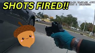 Florida Officers' Fire at BLACK  Suspect Over Acorn in Patrol Car