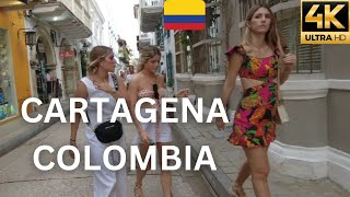 Amazing afternoon in the Walled City of Cartagena Colombia 🇨🇴 Walking Tour in 4k Ultra HD