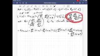 Multivariable Taylor series and quadratic forms for the 2nd derivative test