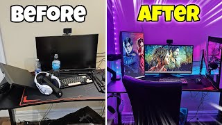 Transforming My MESSY Room Into My DREAM Gaming Setup!!