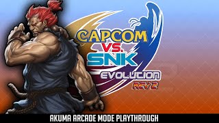 CAPCOM VS SNK EVOLUTION REV 2 AKUMA ARCADE MODE PLAYTHROUGH