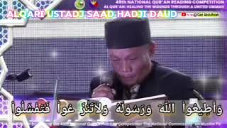 Beautiful Reading qur'an National April 18, 2024..Alqari Ustadj Saad Hadji Daud