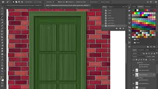 Photoshop - adding dimension to the door - Part eight