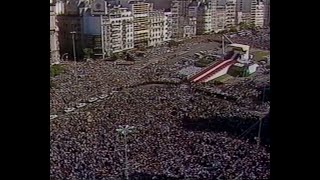 Pope's Mass Argentina Buenos Aires WYD JMJ 1987