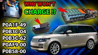 Land Rover Range Rover Hybrid sport vogue  L494 L405 2014 2015 2016 P0A1F P0B3C HV Battery Repair